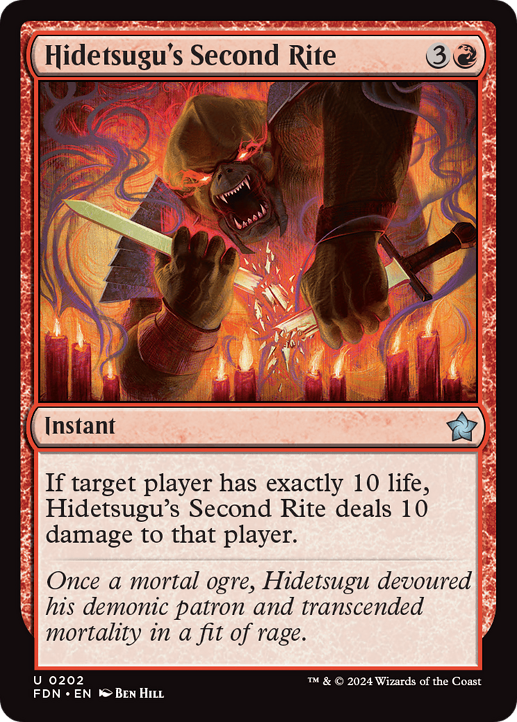 Image of Hidetsugu's Second Rite (FDN-202) - Foundations Foil