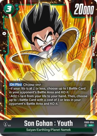 Image of Son Gohan : Youth (FB05-054) - New Adventure Holofoil