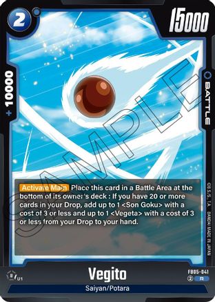 Image of Vegito - FB05-041 (FB05-041) - New Adventure Holofoil