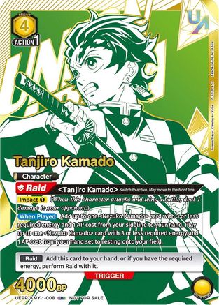 Image of Tanjiro Kamado (008) (UEPR/KMY-1-008) - Union Arena Promotion Cards Foil
