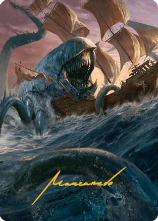 Image of Hullbreaker Horror Art Card (Gold-Stamped Signature) (AAINR-005) - Art Series: Innistrad Remastered