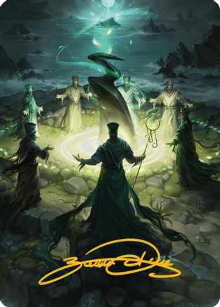 Image of Cryptolith Rite Art Card (Gold-Stamped Signature) (AAINR-014) - Art Series: Innistrad Remastered