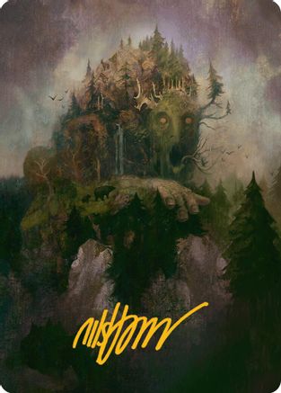 Image of Cultivator Colossus Art Card (Gold-Stamped Signature) (AAINR-015) - Art Series: Innistrad Remastered