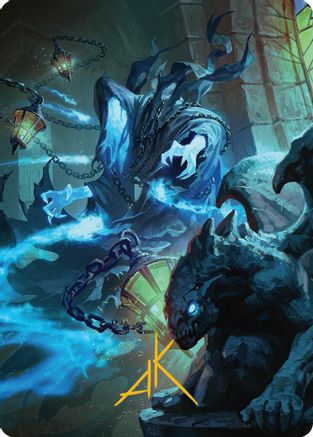 Image of Mausoleum Wanderer Art Card (Gold-Stamped Signature) (AAINR-007) - Art Series: Innistrad Remastered