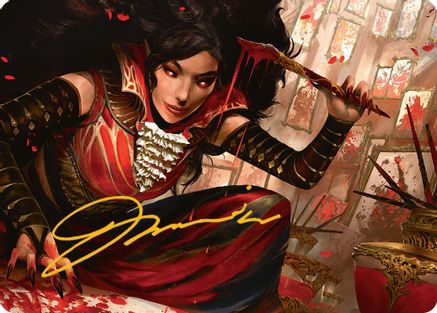 Image of Blood Artist Art Card (Gold-Stamped Signature) (AAINR-022) - Art Series: Innistrad Remastered