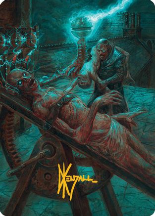 Image of Rooftop Storm Art Card (Gold-Stamped Signature) (AAINR-008) - Art Series: Innistrad Remastered