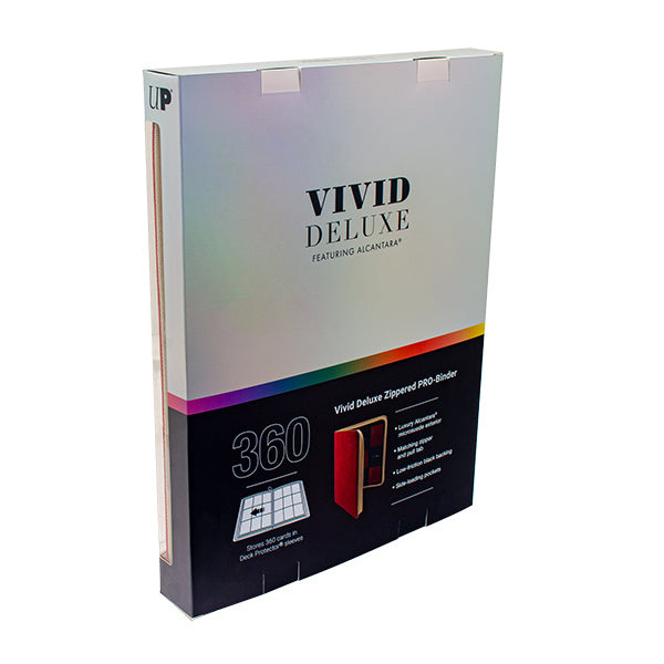 Image of Binder: PRO 9-Pocket Zippered Vivid Deluxe- Red