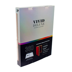 Image of Binder: PRO 9-Pocket Zippered Vivid Deluxe- Red