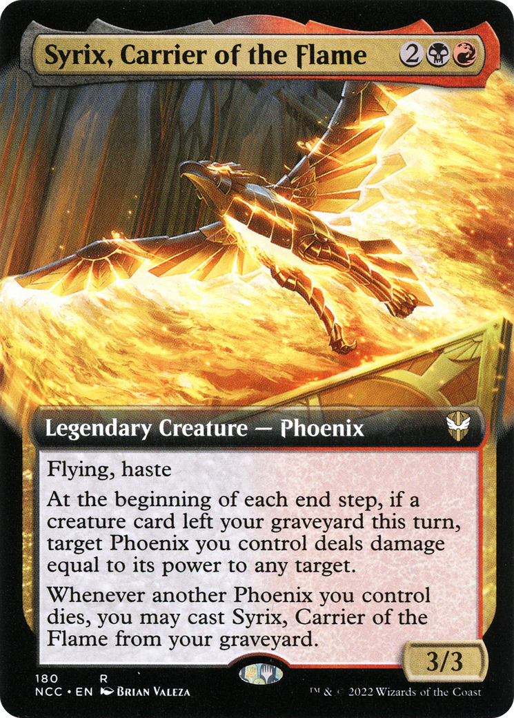 Image of Syrix, Carrier of the Flame (Extended Art) (NCC-180) - New Capenna Commander: (Extended Art)