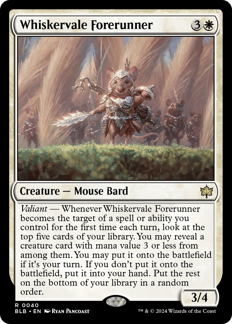 Image of Whiskervale Forerunner (BLB-040) - Bloomburrow Foil
