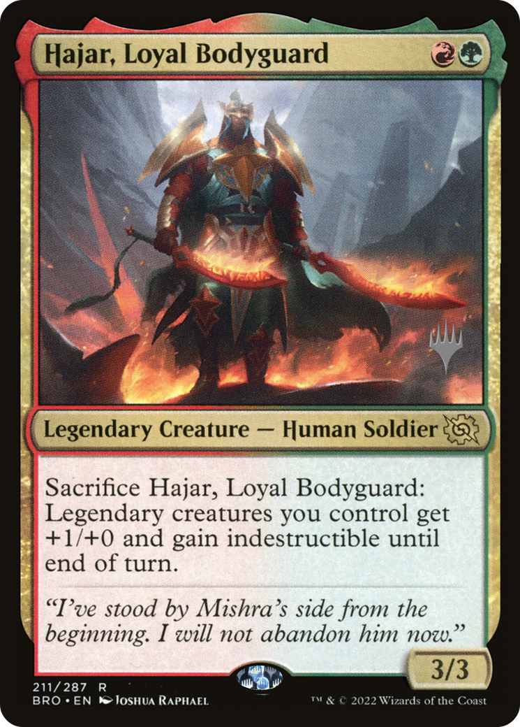 Image of Hajar, Loyal Bodyguard (PPBRO-211) - The Brothers' War Promos