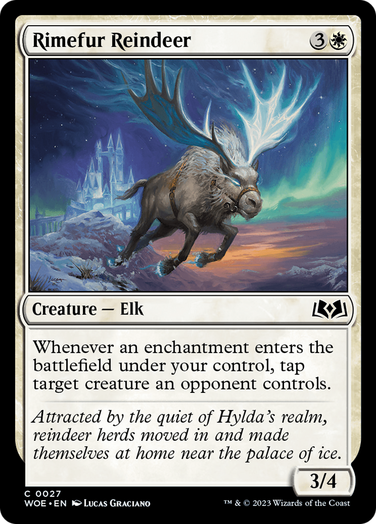 Image of Rimefur Reindeer (WOE-027) - Wilds of Eldraine