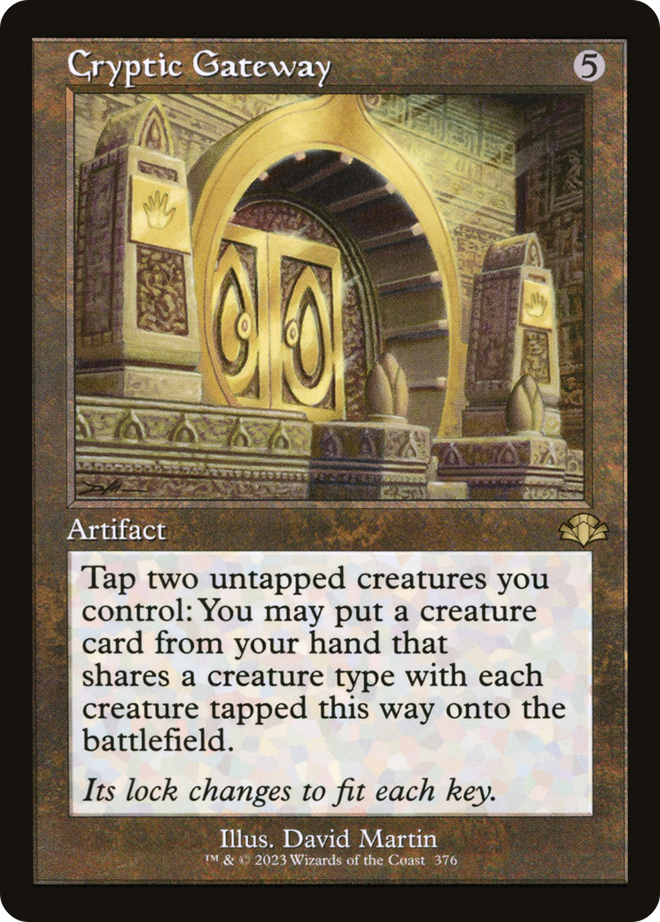 Image of Cryptic Gateway (Retro Frame) (DMR-376) - Dominaria Remastered Foil