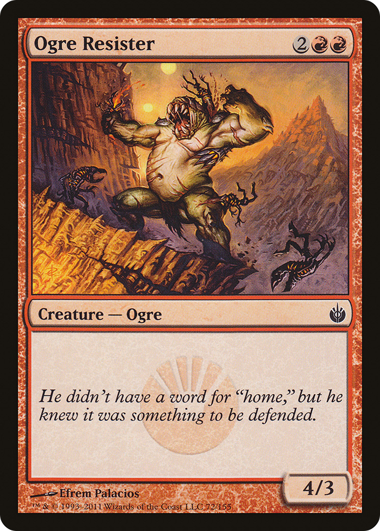 Image of Ogre Resister (MBS-072) - Mirrodin Besieged Foil