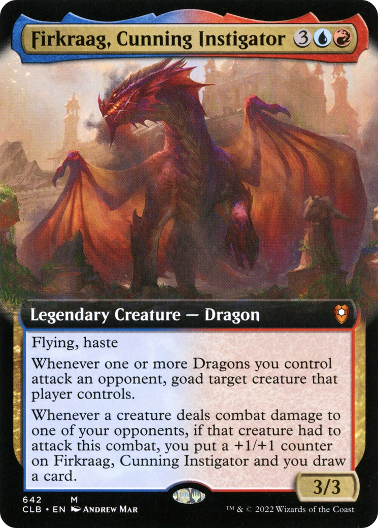 Image of Firkraag, Cunning Instigator (Extended Art) (CLB-642) - Commander Legends: Battle for Baldur's Gate: (Extended Art)