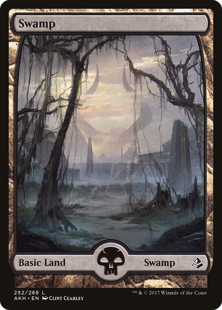 Image of Swamp (252) - Full Art (AKH-252) - Amonkhet Foil
