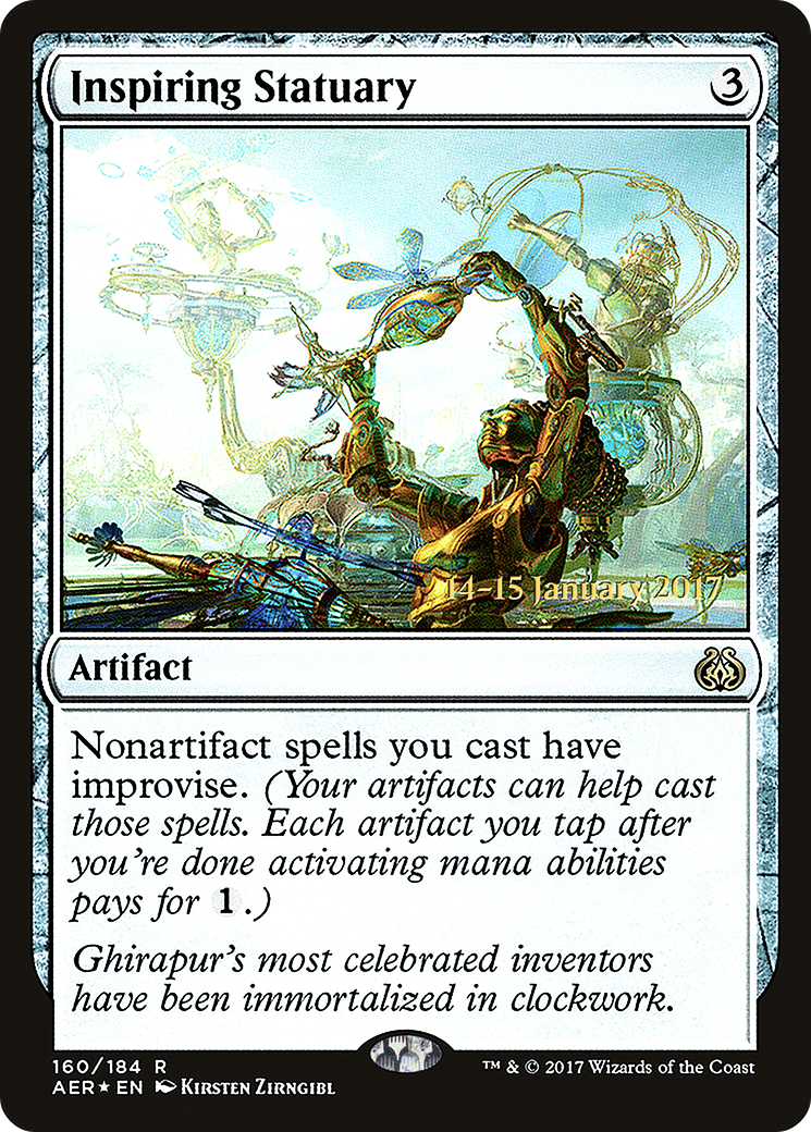Image of Inspiring Statuary (PRE-160) - Aether Revolt Promos Foil