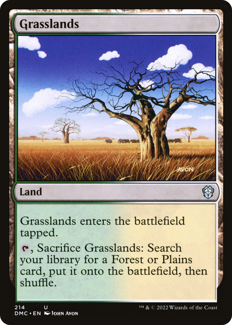 Image of Grasslands (DMC-214) - Dominaria United Commander