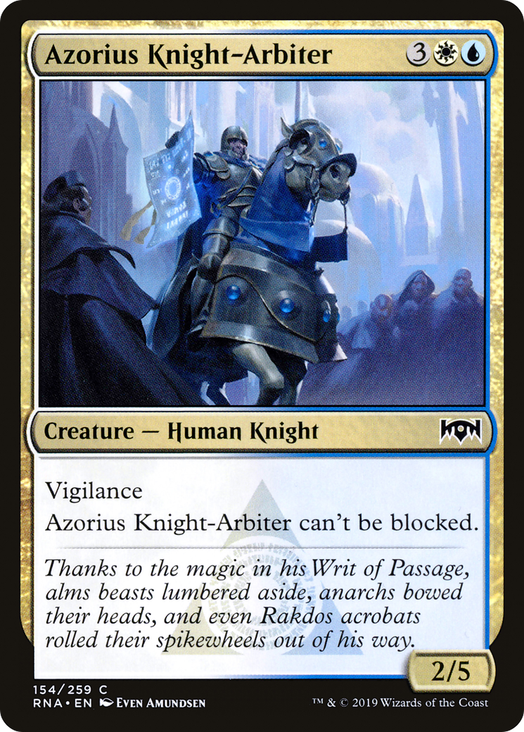 Image of Azorius Knight-Arbiter (RNA-154) - Ravnica Allegiance Foil