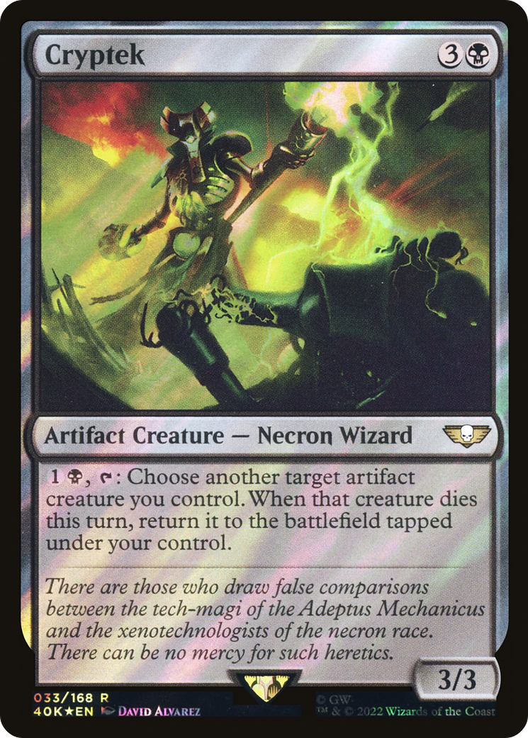 Image of Cryptek (Surge Foil) (40K-033) - Warhammer 40,000 Commander Foil