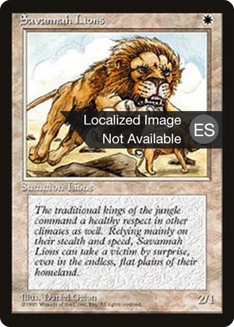 Image of Savannah Lions (4BB-) - Fourth Edition Foreign Black Border