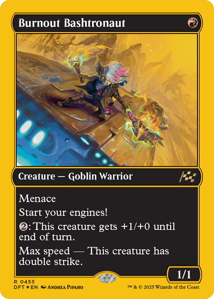 Image of Burnout Bashtronaut (First-Place Foil) (DFT-455) - Aetherdrift Foil