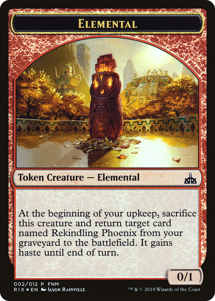 Image of City's Blessing // Elemental Double-sided Token (FNM-002) - Friday Night Magic 2018 Foil