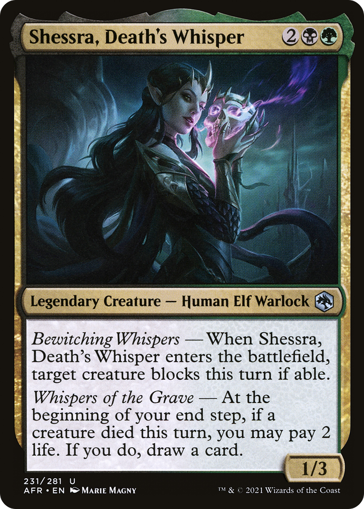 Image of Shessra, Death's Whisper (AFR-231) - Adventures in the Forgotten Realms