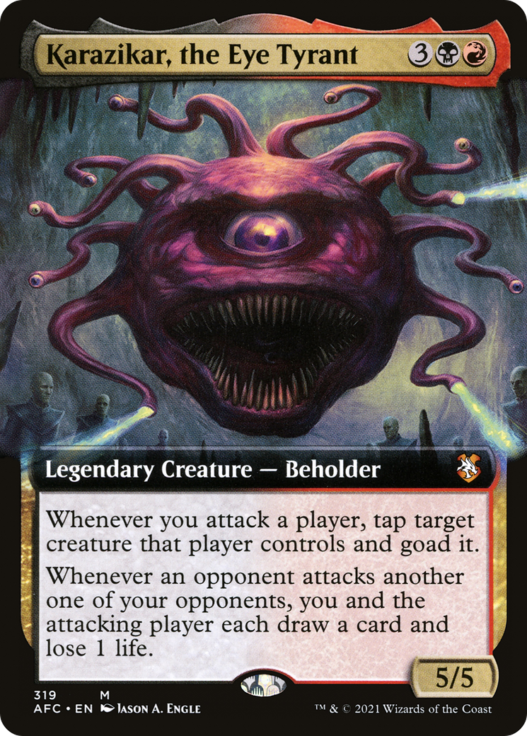 Image of Karazikar, the Eye Tyrant (Extended Art) (AFC-319) - Forgotten Realms Commander: (Extended Art)