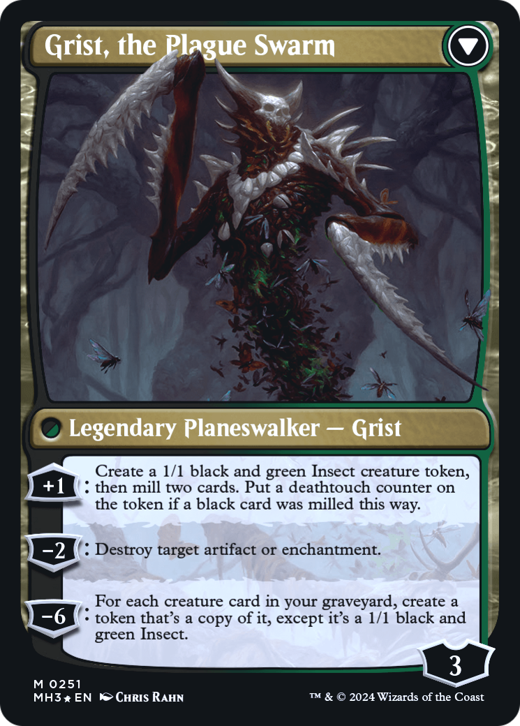 Image of Grist, Voracious Larva (PRE-251) - Modern Horizons 3 Promos Foil