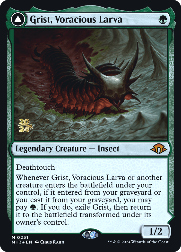 Image of Grist, Voracious Larva (PRE-251) - Modern Horizons 3 Promos Foil