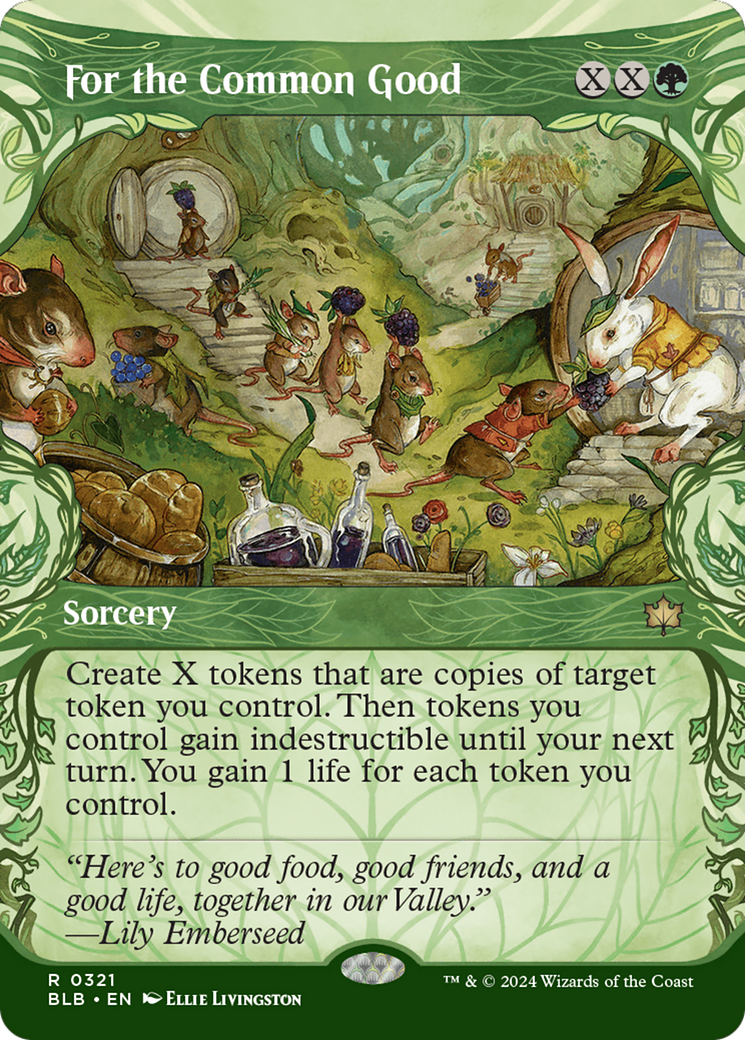 Image of For the Common Good (Showcase) (BLB-321) - Bloomburrow: (Showcase) (Borderless)