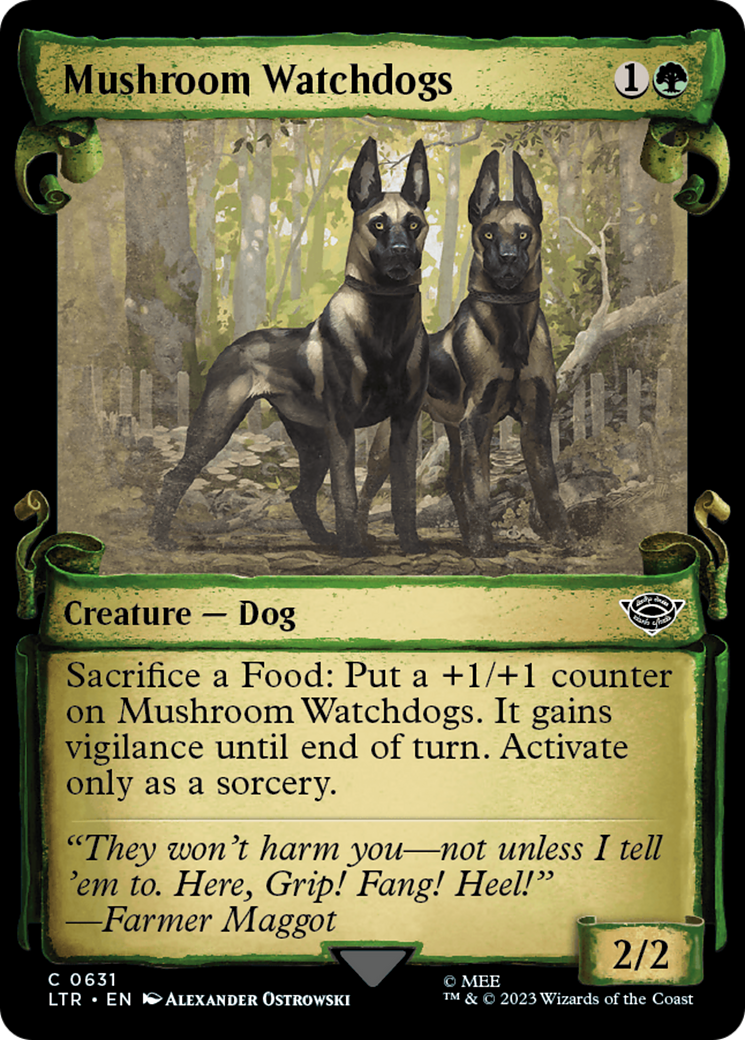 Image of Mushroom Watchdogs (Showcase Scrolls) (LTR-631) - The Lord of the Rings: Tales of Middle-earth: (Showcase) Foil