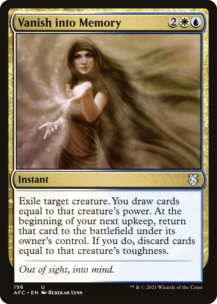 Image of Vanish into Memory (AFC-196) - Forgotten Realms Commander