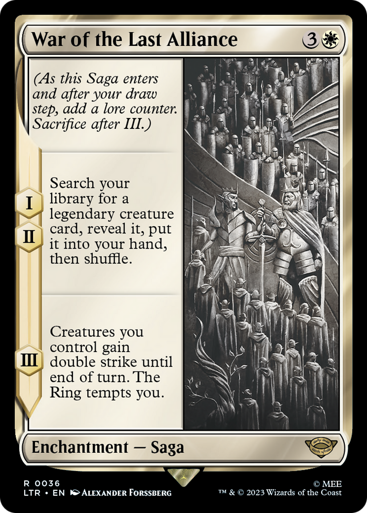 Image of War of the Last Alliance (LTR-036) - The Lord of the Rings: Tales of Middle-earth