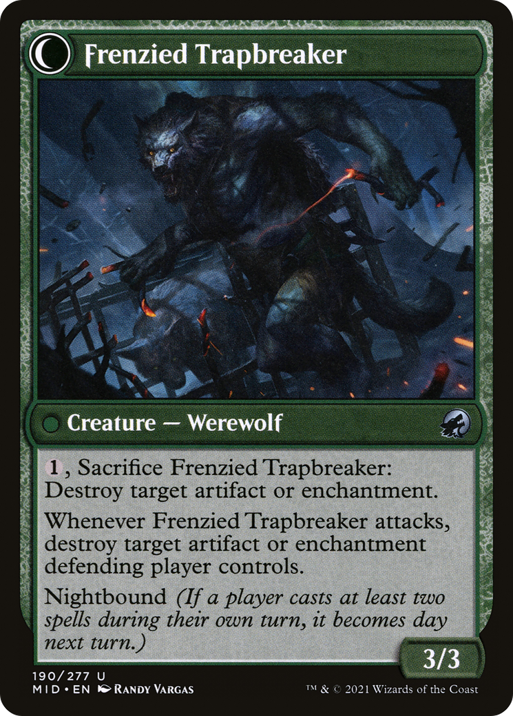 Image of Outland Liberator (MID-190) - Innistrad: Midnight Hunt: (Double Faced Transform) Foil
