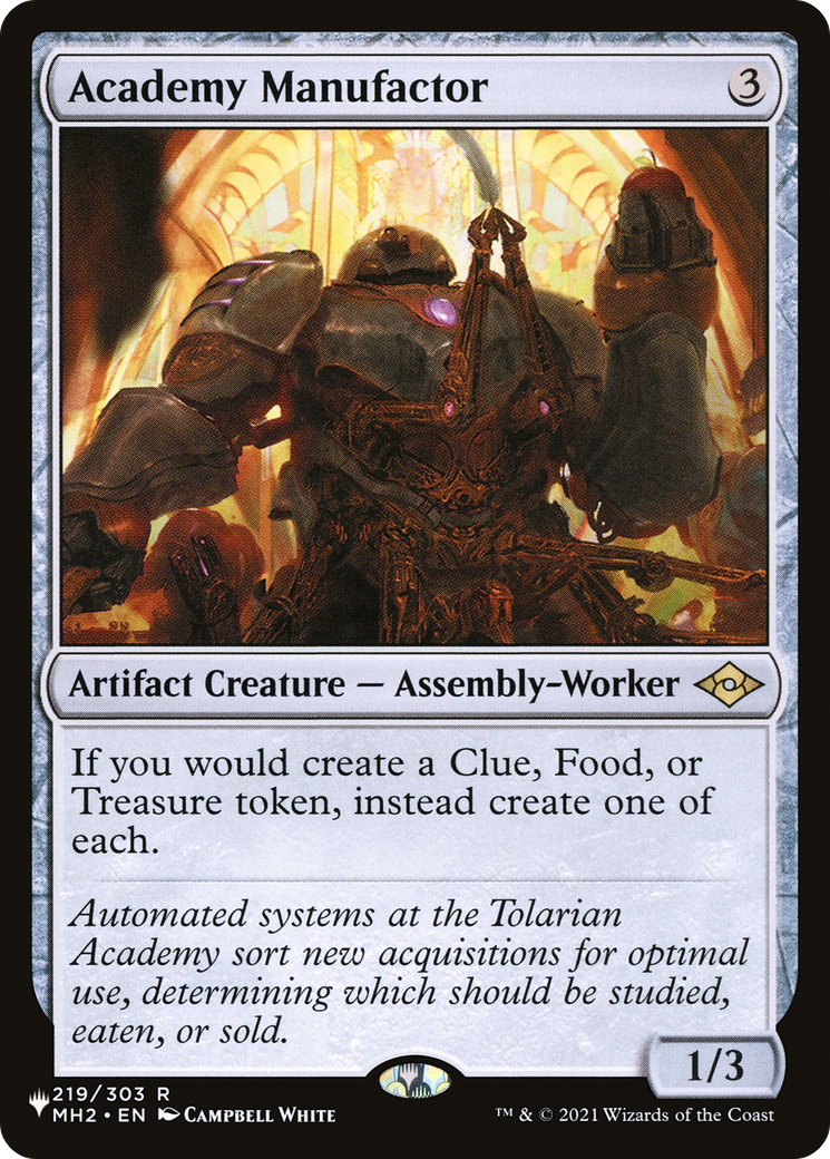 Image of Academy Manufactor (LIST-MH2-219) - The List