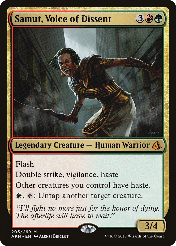 Image of Samut, Voice of Dissent (AKH-205) - Amonkhet Foil