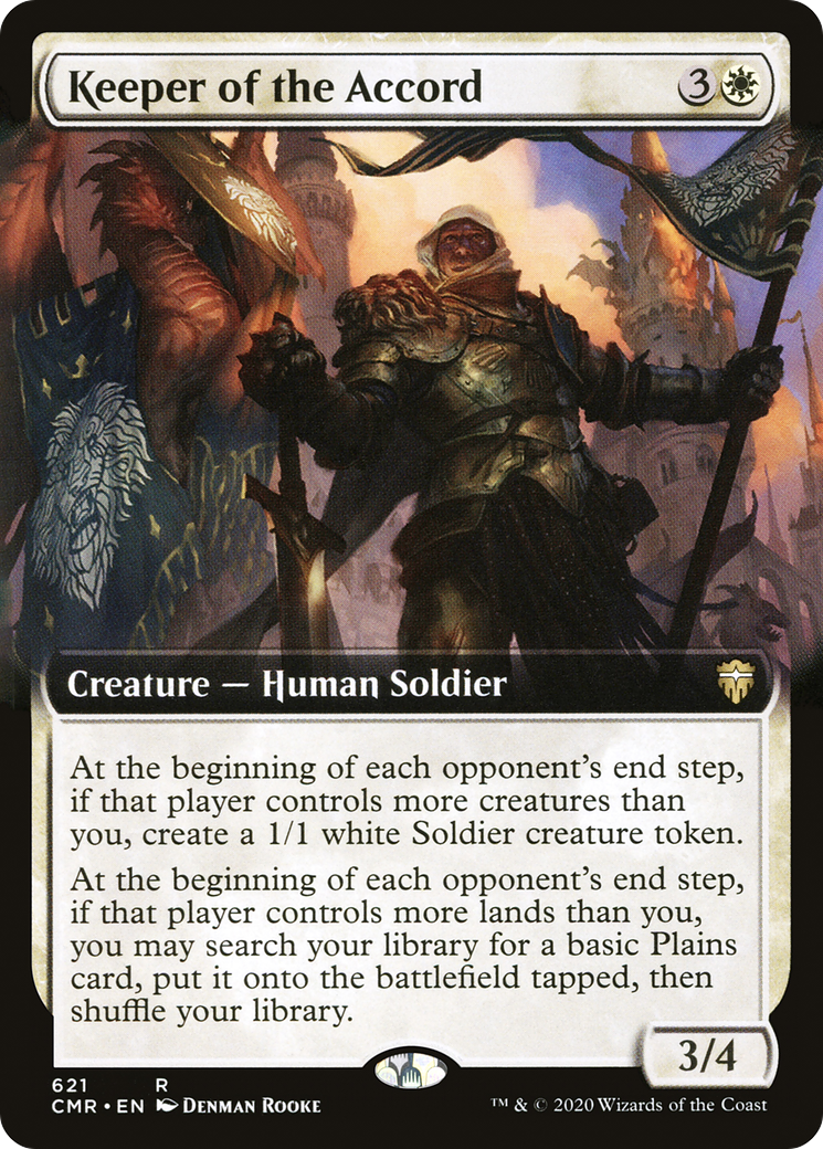Image of Keeper of the Accord (Extended Art) (CMR-621) - Commander Legends: (Extended Art) Foil