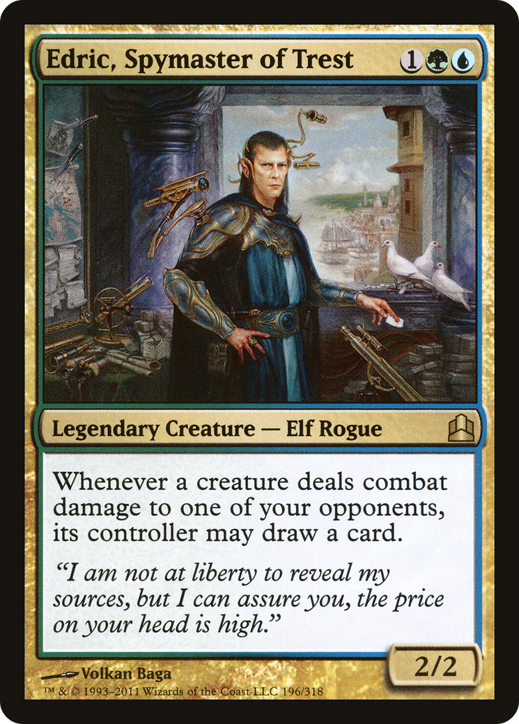 Image of Edric, Spymaster of Trest (CMD-196) - Commander 2011