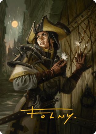 Image of Thraben Inspector Art Card (Gold-Stamped Signature) (AAINR-003) - Innistrad Remastered