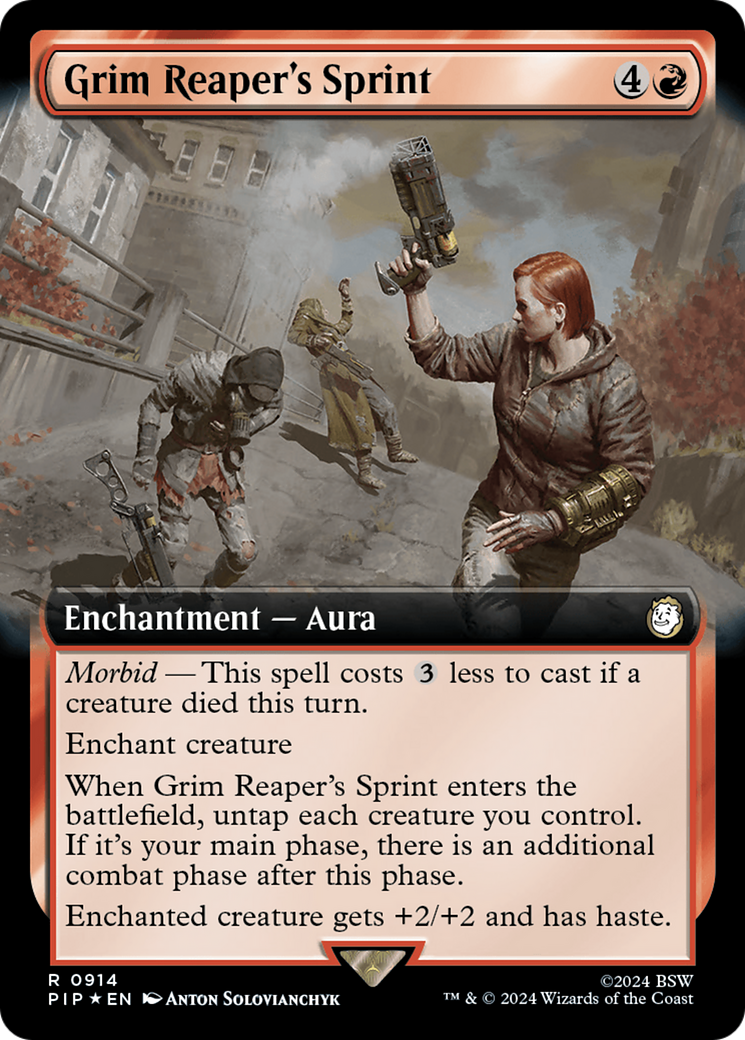 Image of Grim Reaper's Sprint (Extended Art) (Surge Foil) (PIP-914) - Fallout: (Extended Art) Foil
