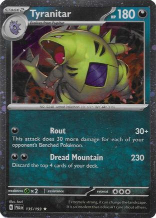 Image of Tyranitar 135/193  - Holofoil Miscellaneous Cards & Products - Promo