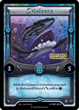 Image of Galaxea (Gold OP Stamp) (PR1-35) - Base Promos First Edition Holo