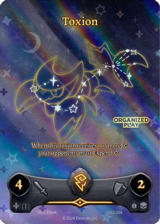 Image of Toxion (Gold OP Stamp) (SS2-008) - Shattered Stars Chapter 2 SS2 Holo