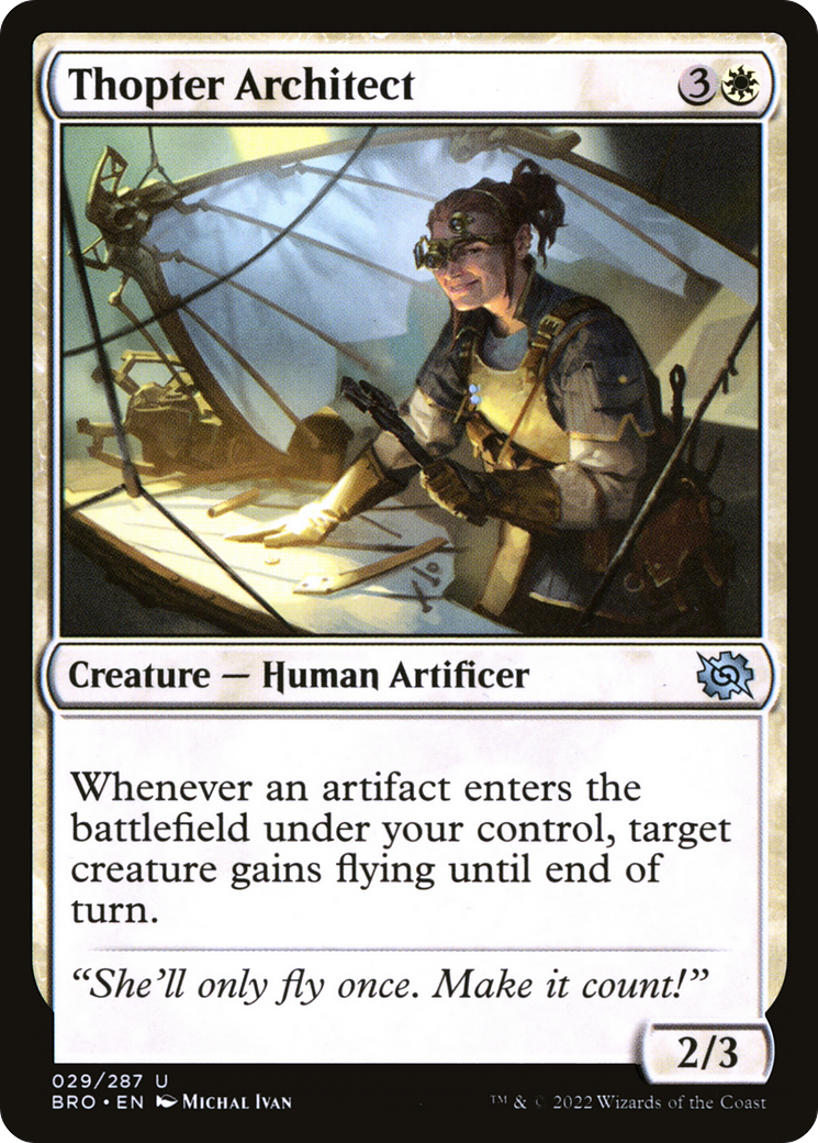 Image of Thopter Architect (BRO-029) - The Brothers' War