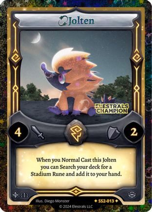 Image of Jolten (Gold Champion Stamped) (SS2-013) - Shattered Stars Chapter 2 SS2 Reverse Holo