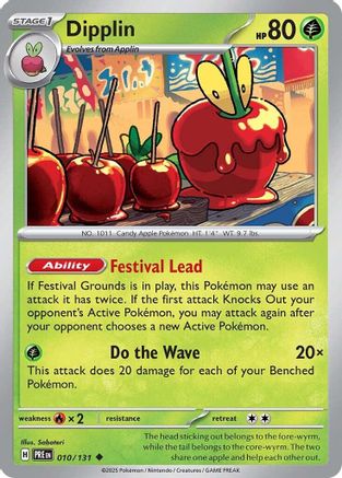 Image of Dipplin 010/131  - Reverse Holofoil SV Prismatic Evolutions - Uncommon