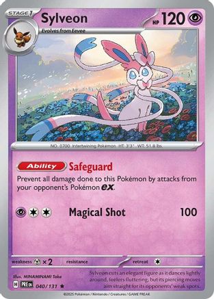 Image of Sylveon 040/131  - Holofoil SV Prismatic Evolutions - Rare