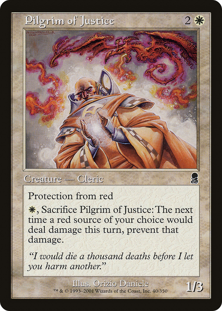 Image of Pilgrim of Justice (ODY-040) - Odyssey Foil